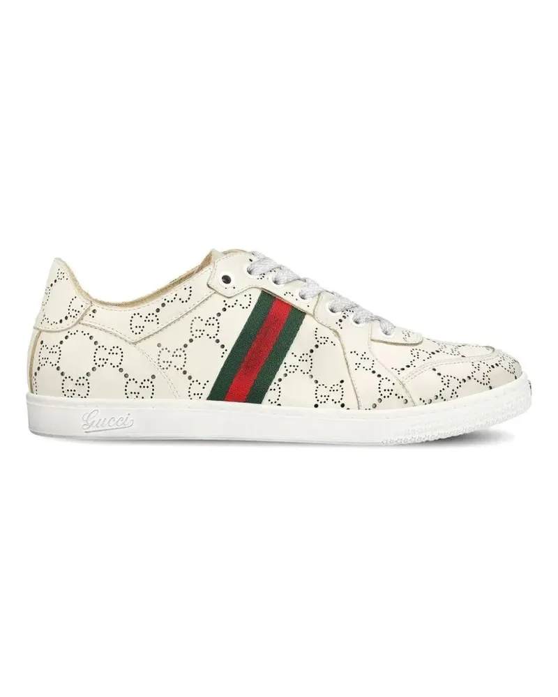 Gucci GG Web Stripe Sneakers - Nude Nude