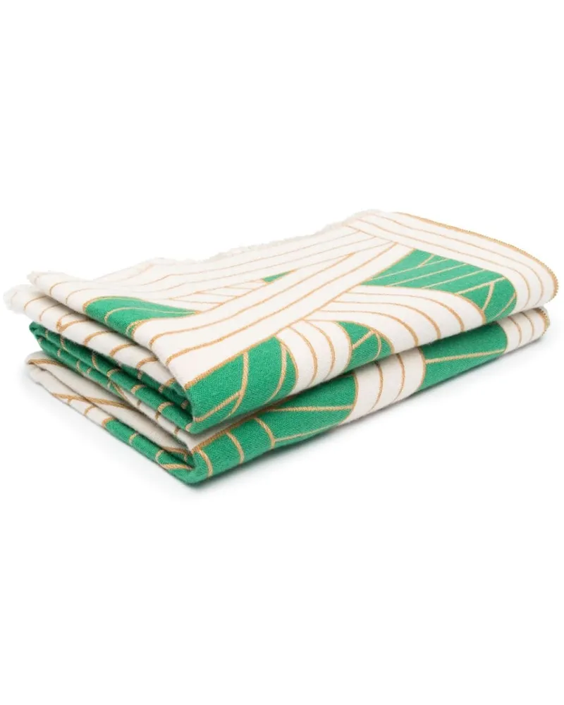 Missoni Home Ausgefranste Nastri Decke - Grün Grün