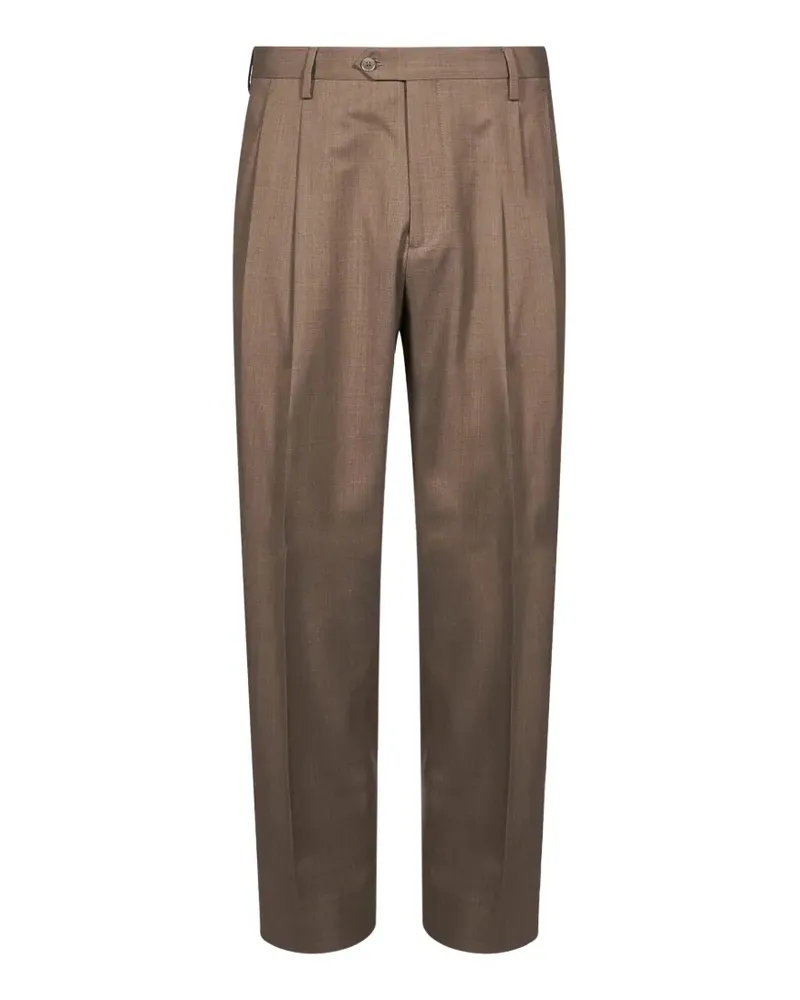Briglia 1949 Klassische Bundfaltenhose - Braun Braun