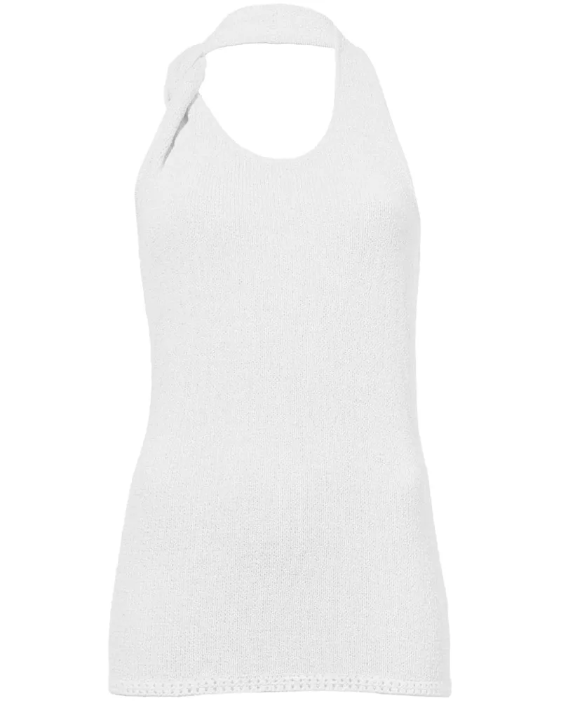 Proenza Schouler Gestricktes Neckholder-Top - Weiß Weiß