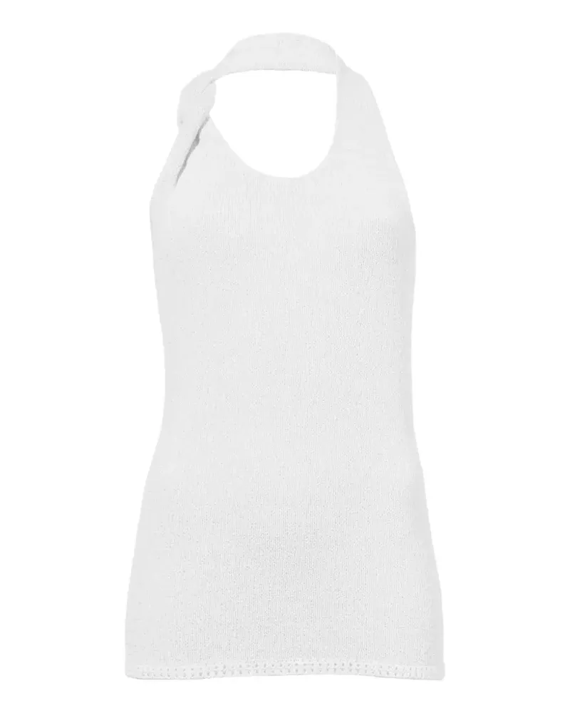 Proenza Schouler Gestricktes Neckholder-Top - Weiß Weiß