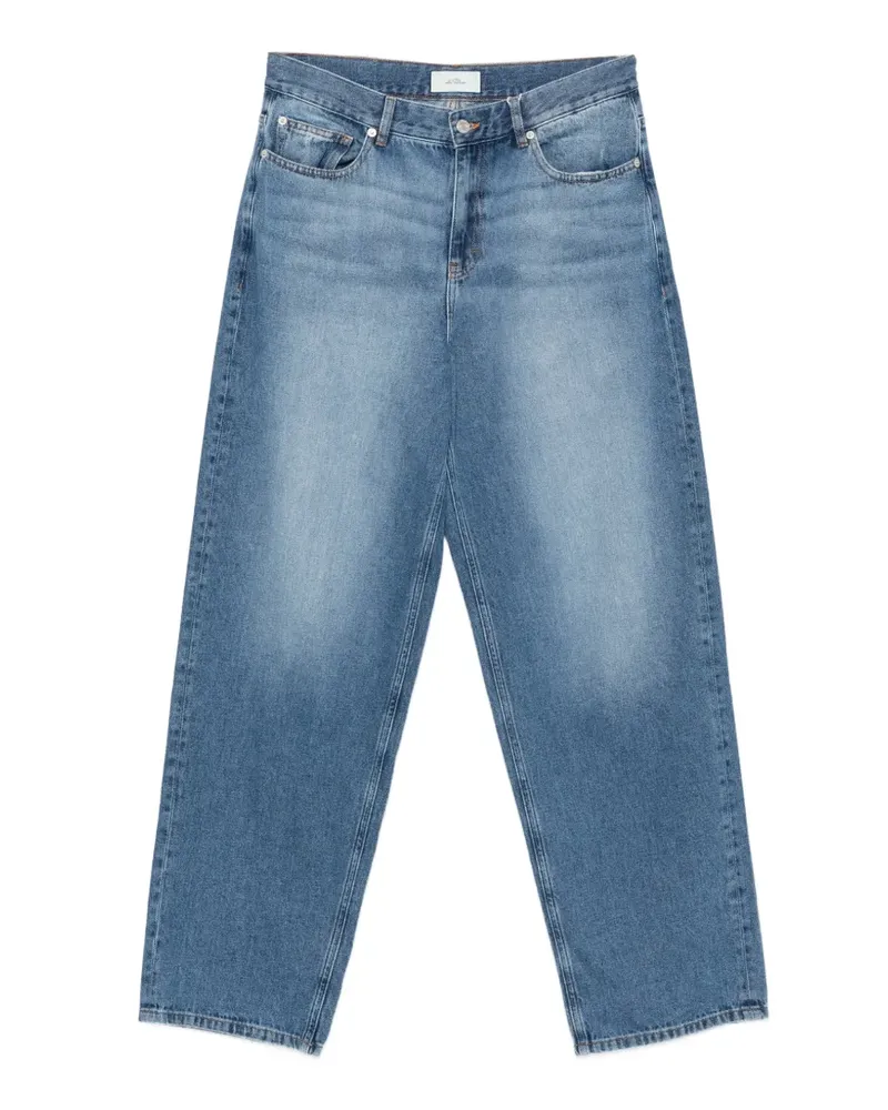 LES DEUX Ausgeblichene Wide-Leg-Jeans - Blau Blau