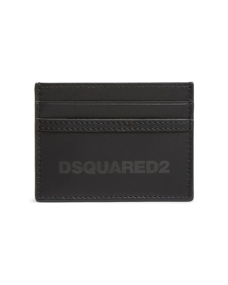 Dsquared2 Kartenetui mit Logo-Print - Schwarz Schwarz