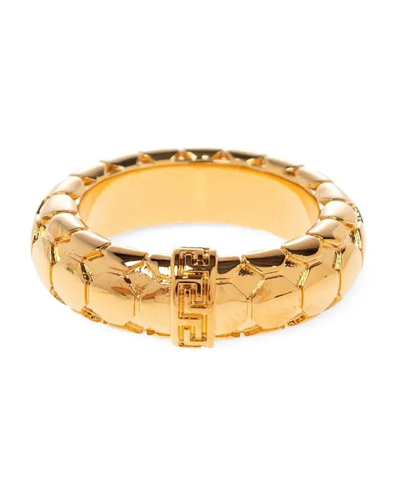 Versace Ring mit Greca-Gravur - Gold Gold