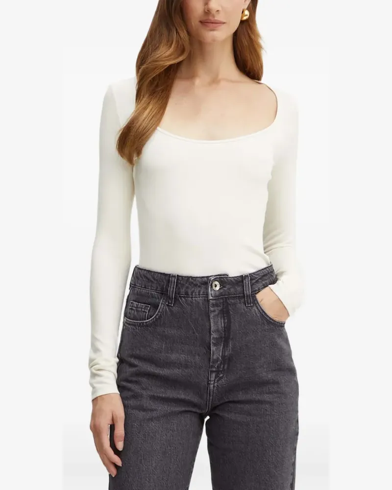 HUGO BOSS Kurzärmeliges Oberteil - Weiß Weiß