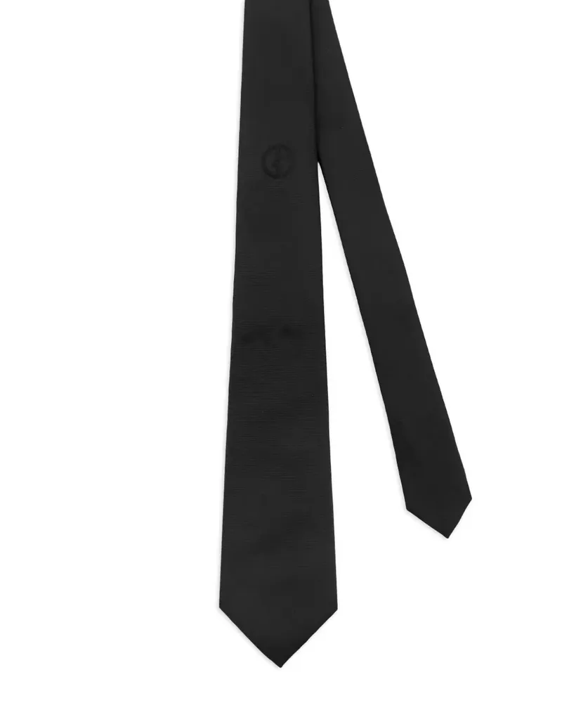 Giorgio Armani Klassische Krawatte - Schwarz Schwarz