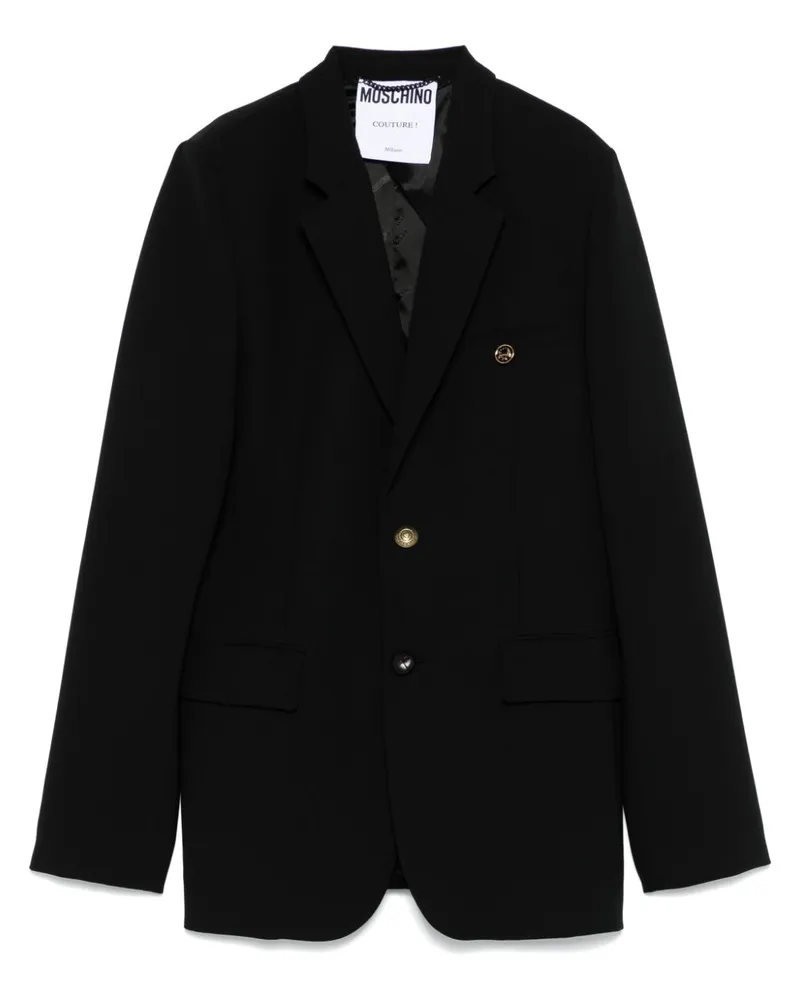 Moschino Blazer aus Krepp - Schwarz Schwarz