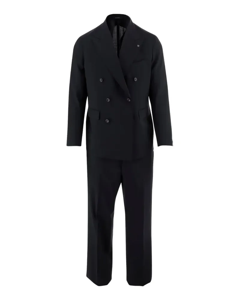 Tagliatore double-breasted wool suit - Blau Blau