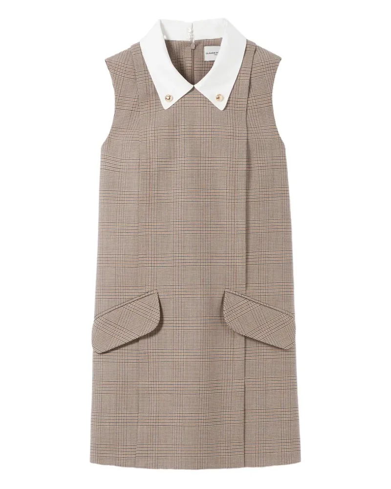 Claudie Pierlot Kariertes Minikleid - Nude Nude