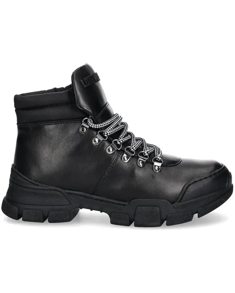 Moschino Knöchelhohe Stiefel - Schwarz Schwarz