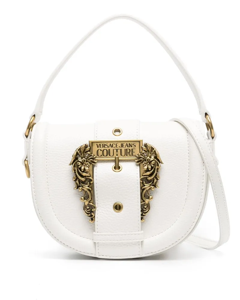 Versace Jeans Schultertasche mit Schnalle - Weiß Weiß