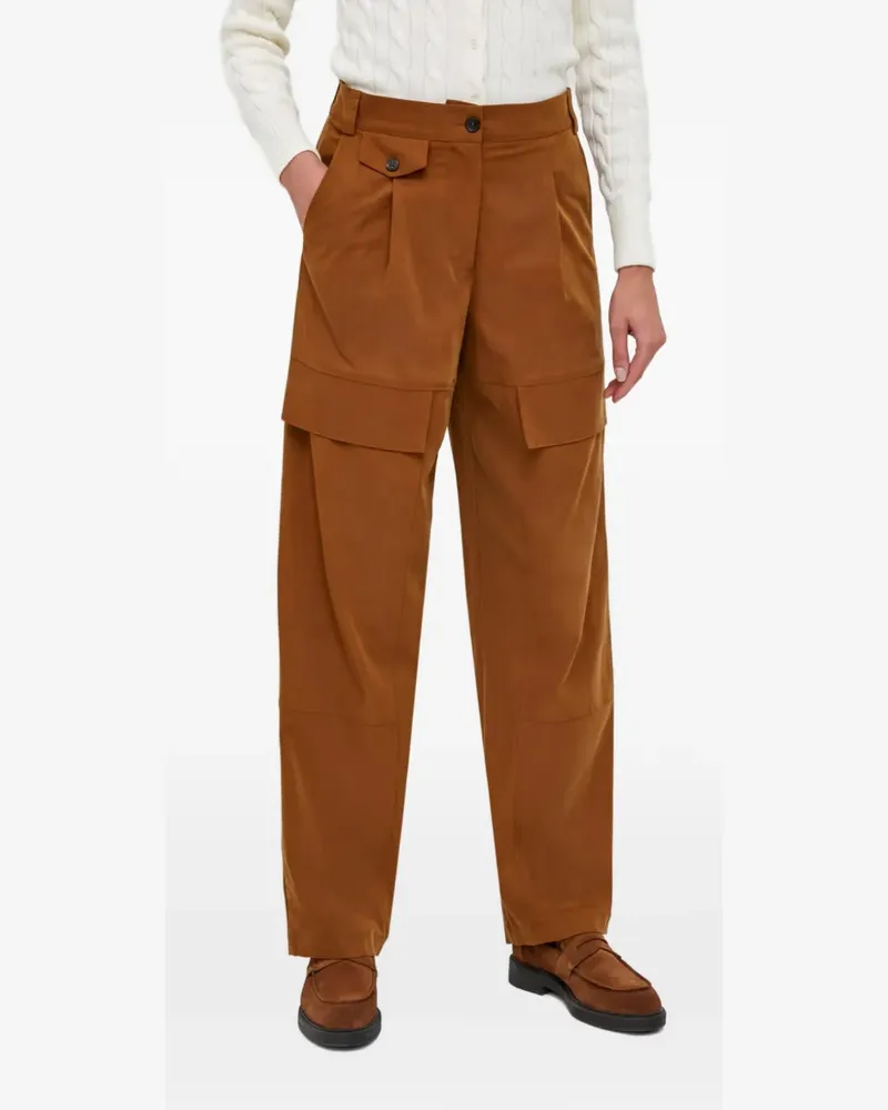 Sisley Hose mit hohem Bund - Braun Braun