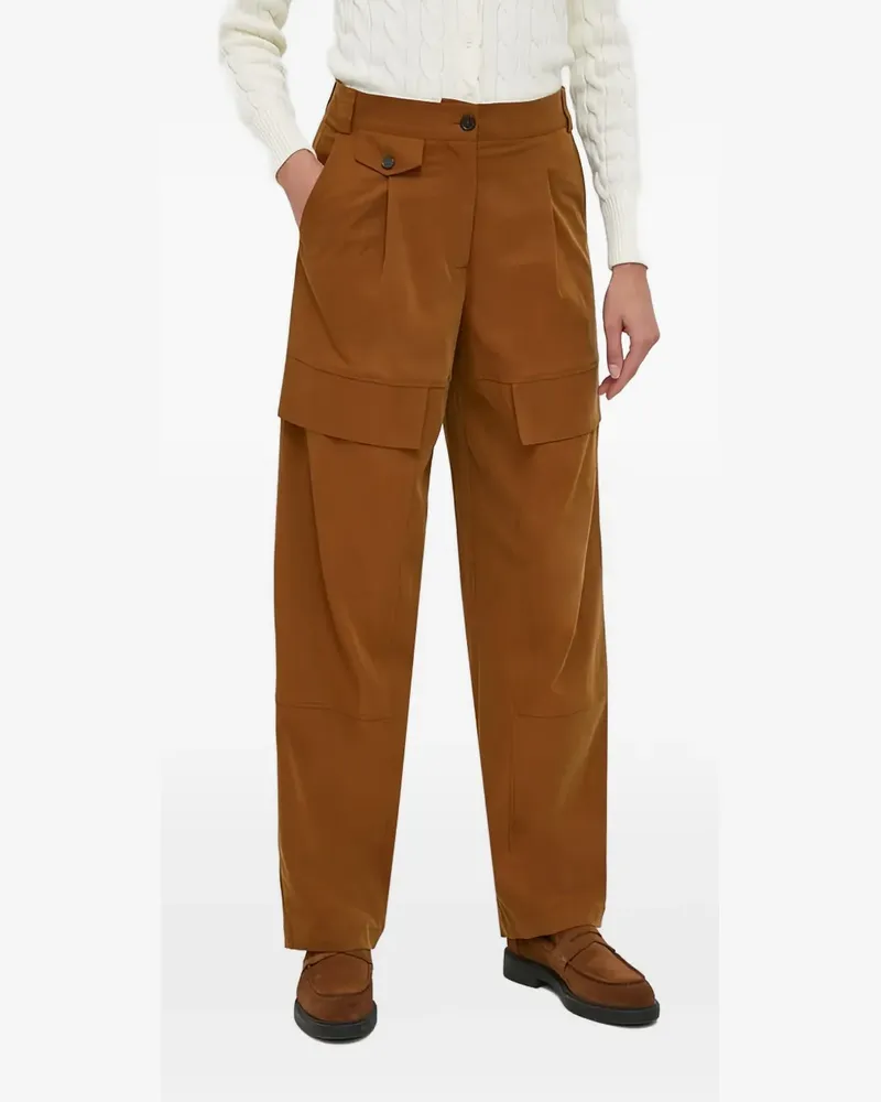 Sisley high-waist trousers - Braun Braun