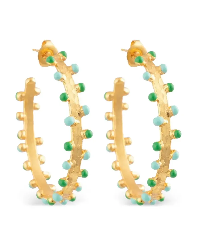 Sylvia Toledano Gipsy Creolen mit Perlen - Gold Gold