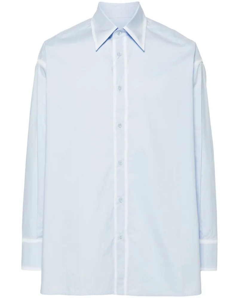 Maison Margiela Hemd im Distressed-Look - Blau Blau