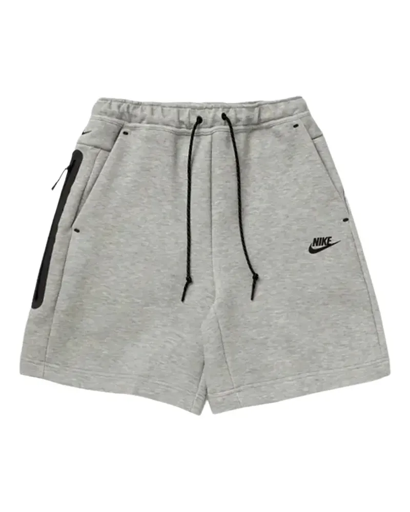 Nike Tech Fleece Shorts mit Logo-Print - Grau Grau