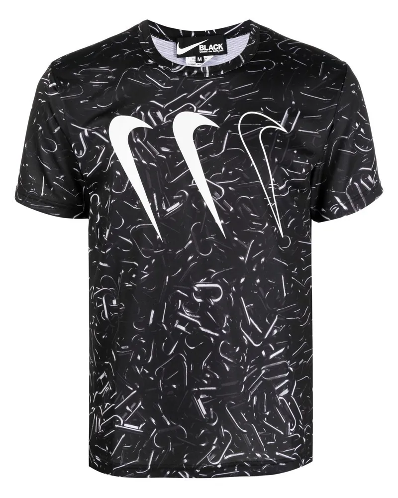 Comme des Garçons T-Shirt mit Logo-Print - Schwarz Schwarz
