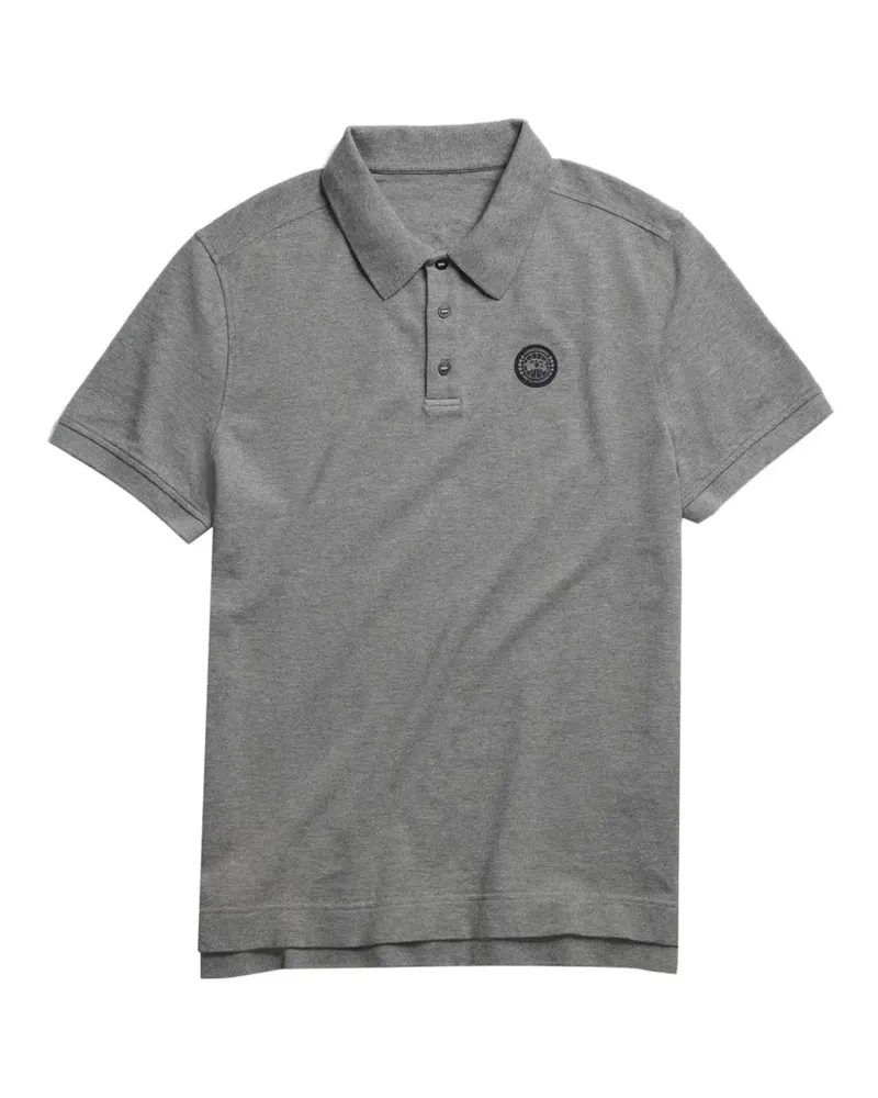 Canada Goose Poloshirt mit Logo-Patch - Grau Grau