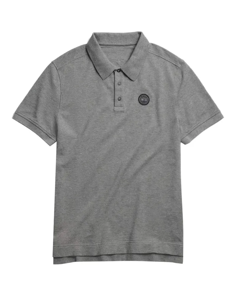Canada Goose Poloshirt mit Logo-Patch - Grau Grau