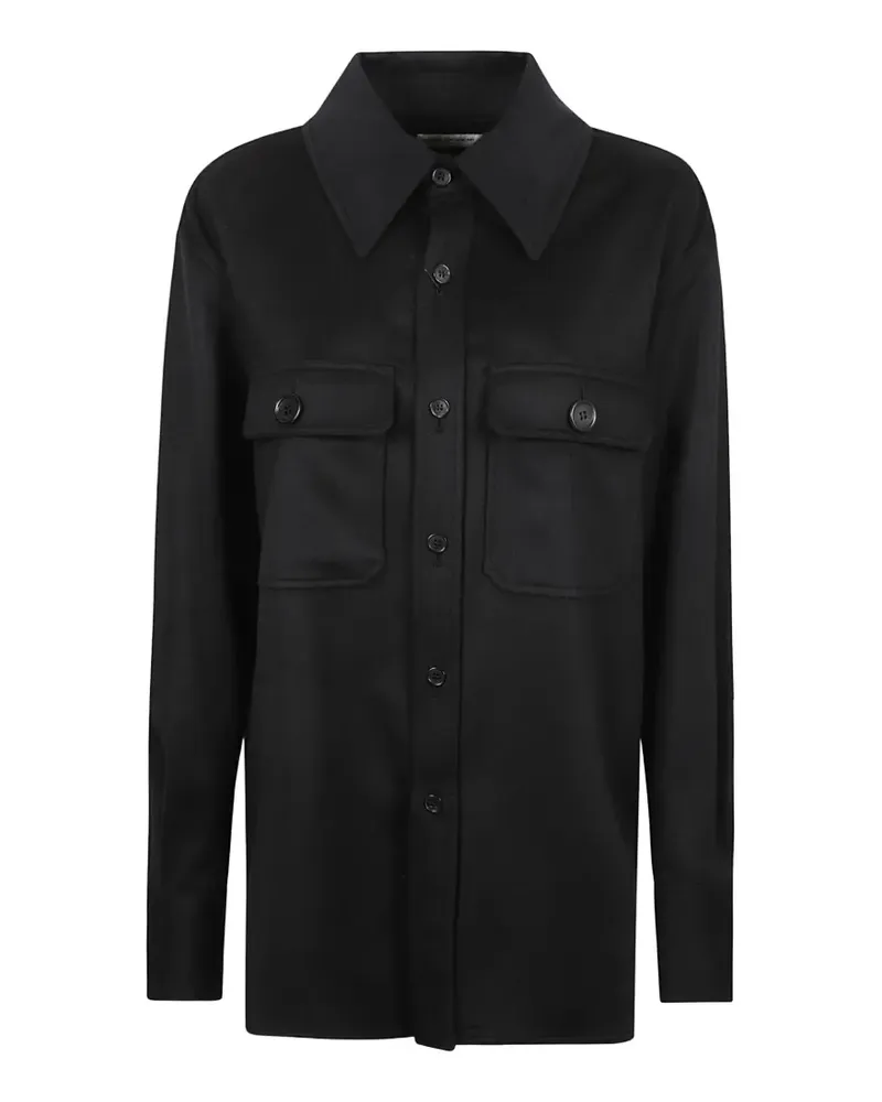 Saint Laurent Hemd mit geknöpfter Tasche - Schwarz Schwarz