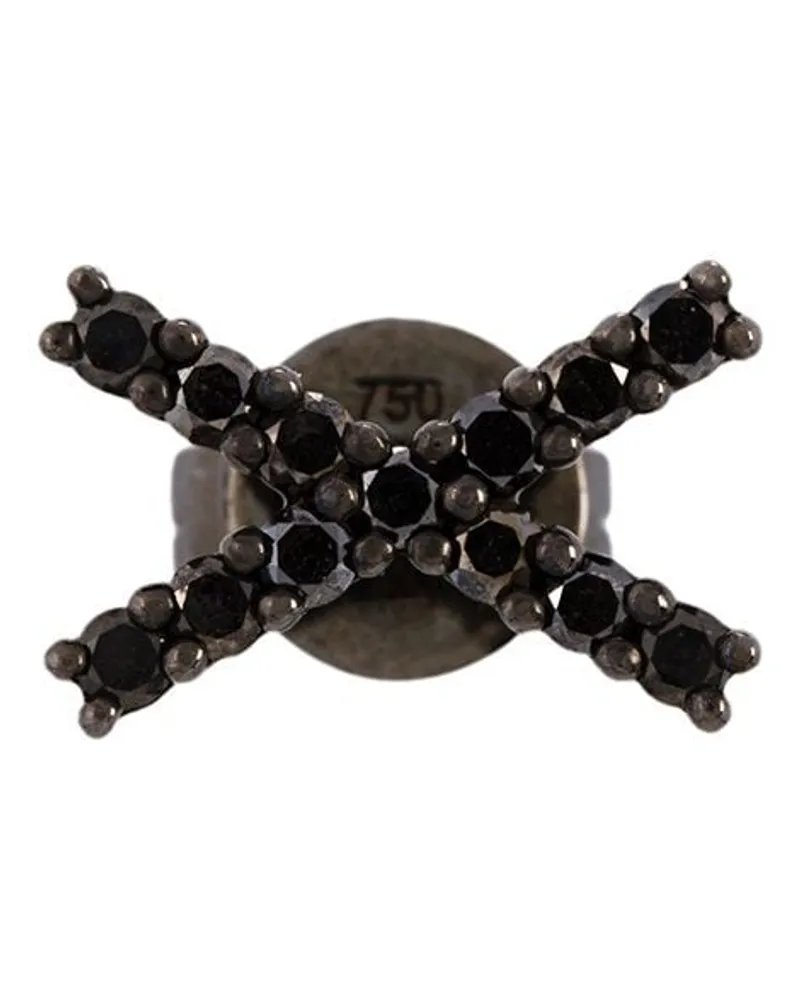 Alinka 18kt 'Katia' Weißgold-Ohrstecker mit Diamanten - Schwarz Schwarz