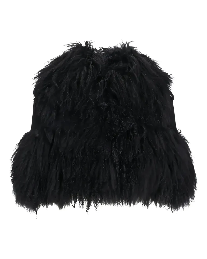 Giuseppe di Morabito Jacke mit Shearling-Besatz - Schwarz Schwarz