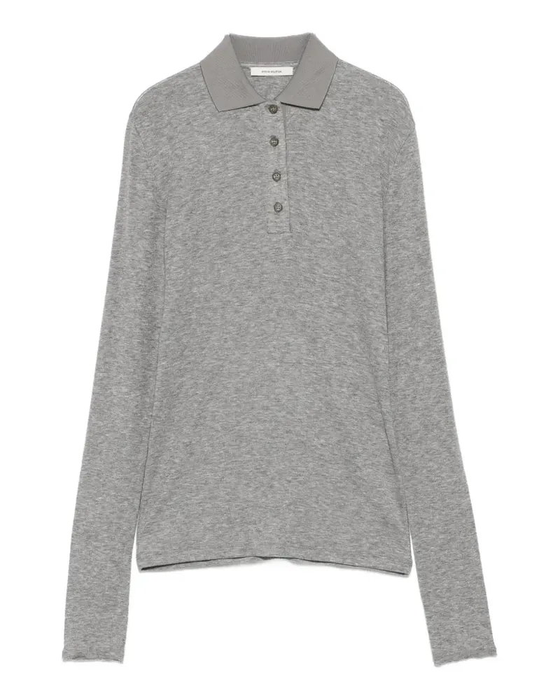 Entire Studios Langärmeliges Poloshirt - Grau Grau