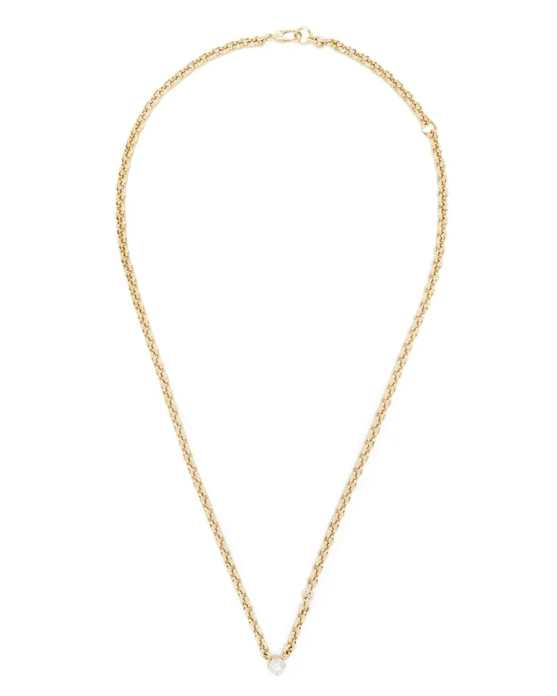 Lizzie Mandler 18kt Gelbgoldhalskette mit Diamant Gold