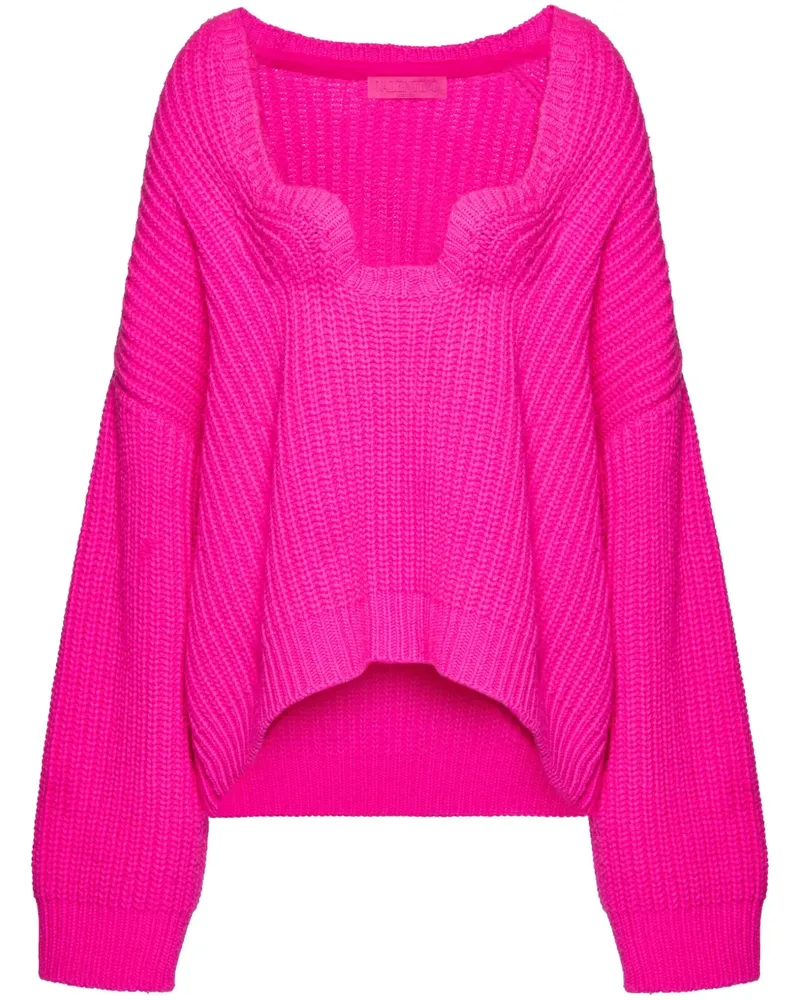 Valentino Garavani Pullover mit U-Ausschnitt - Rosa Rosa