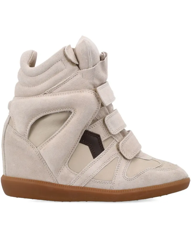 Isabel Marant Bekett cut-out strap sneakers - Nude Nude