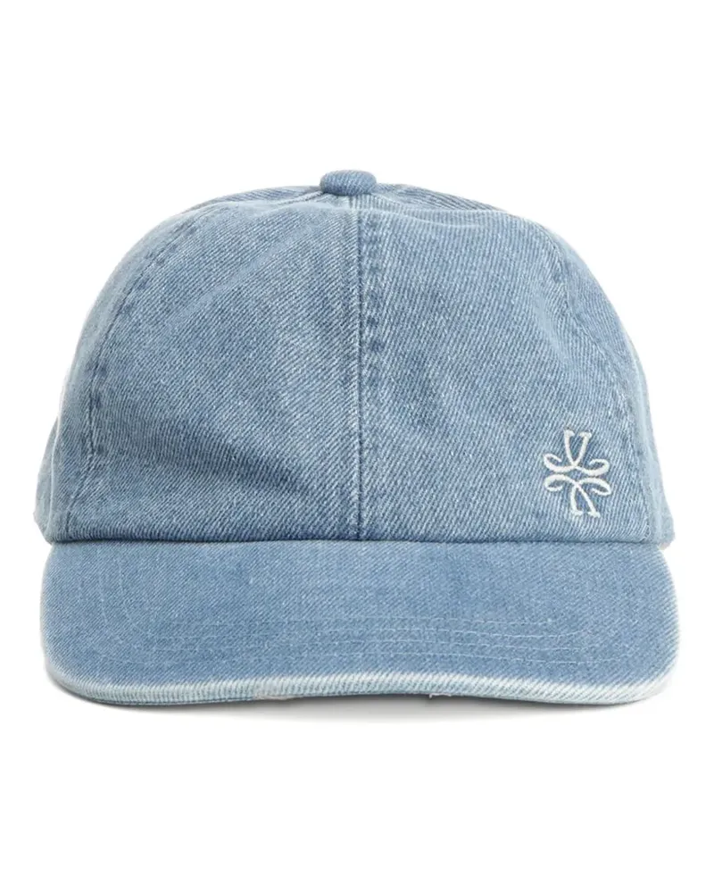 Jacob Cohën logo-detail denim baseball cap - Blau Blau