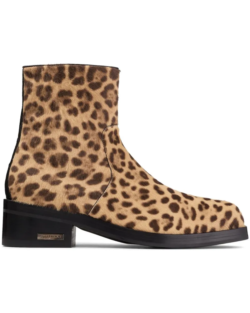 Jimmy Choo Elias Stiefel mit Reißverschluss - Nude Nude