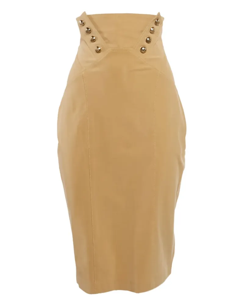 Elisabetta Franchi Pre-owned Rock mit Knopfdetail - Braun Braun