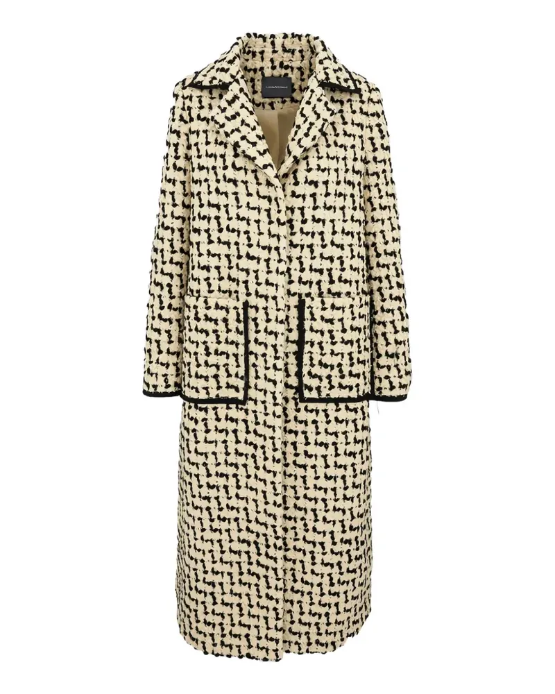 Lorena Antoniazzi Mantel mit karierten Taschen - Nude Nude