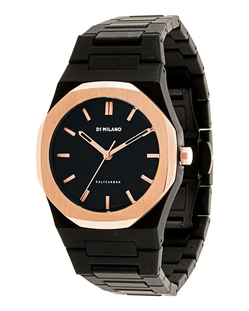 D1 Milano PolyCarb Gloaming' Armbanduhr - Schwarz Schwarz