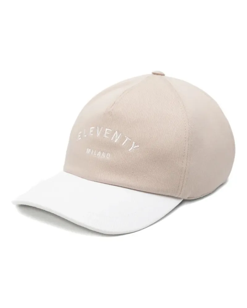 Eleventy two-tone baseball cap - Nude Nude
