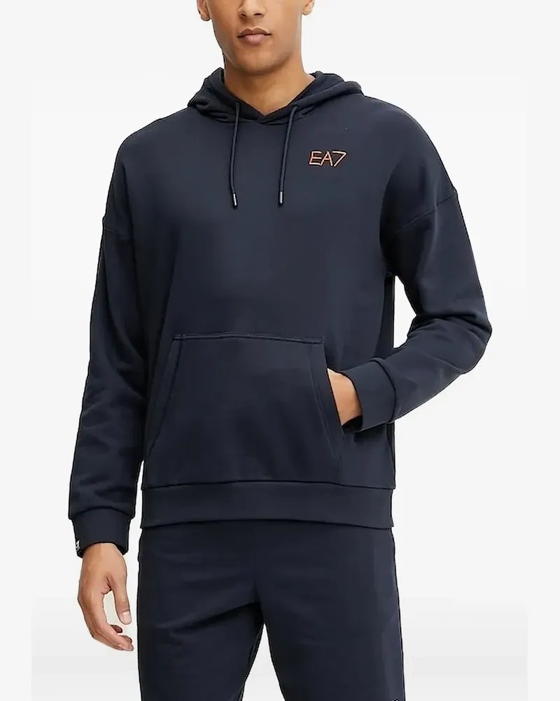 EA7 Langärmeliger Hoodie - Blau Blau