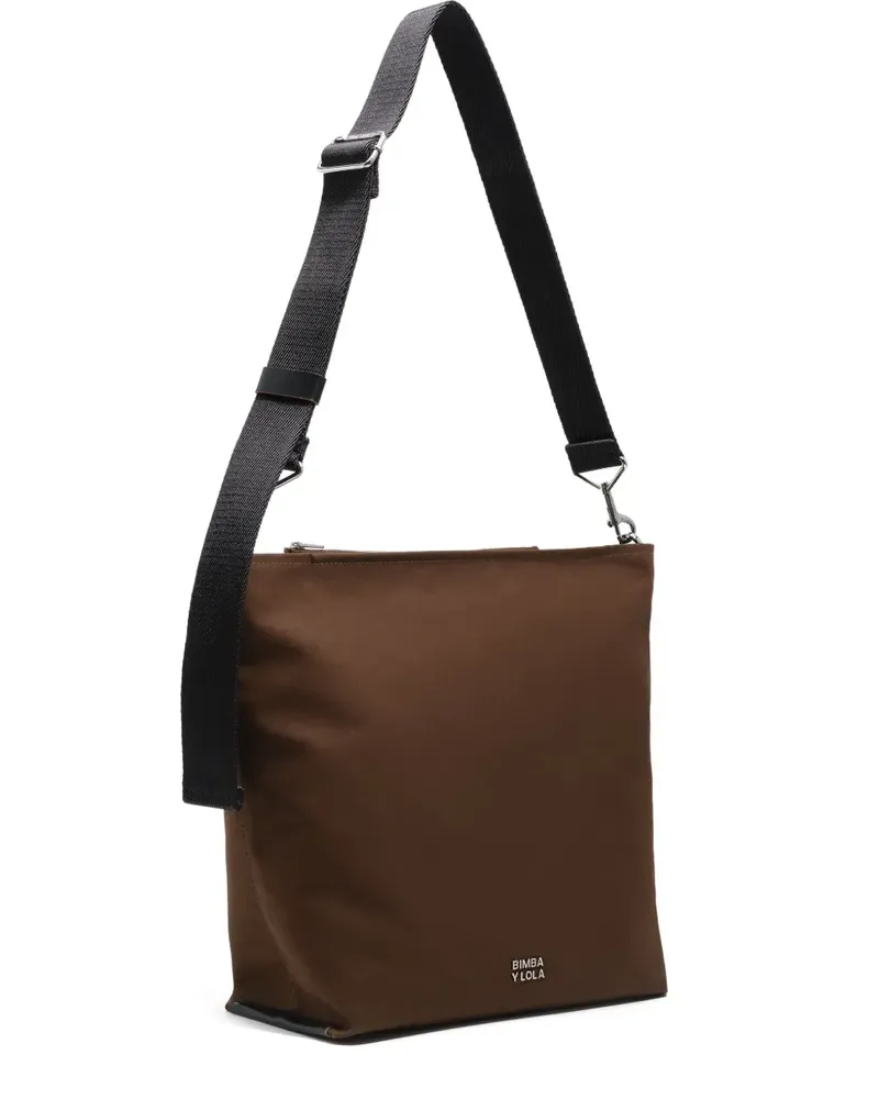 BIMBA Y LOLA logo-lettering satchel bag - Grün Grün