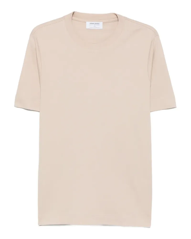 Gran Sasso T-Shirt mit rundem Ausschnitt - Nude Nude