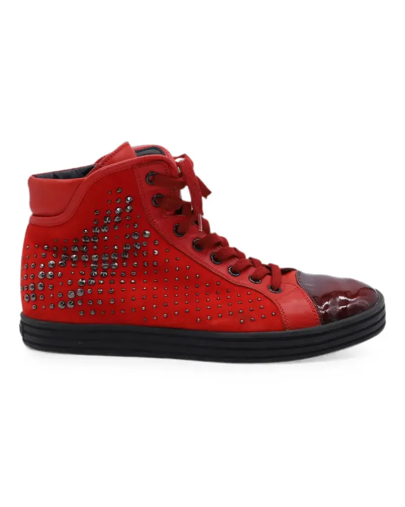Hogan Rebel studded high-top sneakers - Rot Rot