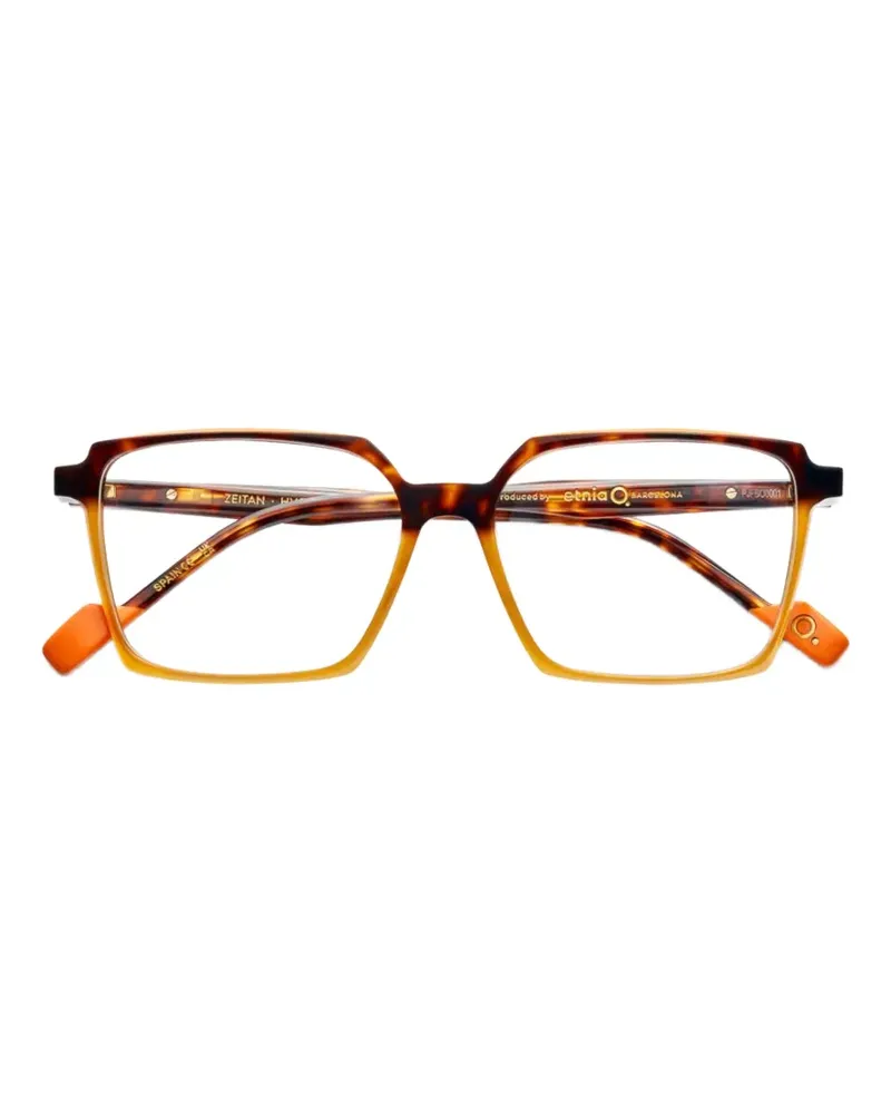 Etnia Barcelona Zeitan Brille mit geometrischem Gestell - Braun Braun