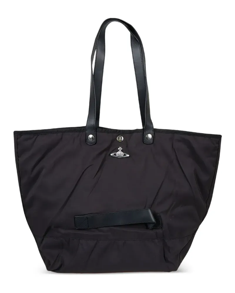 Vivienne Westwood Tote Bag mit Orb-Detail - Schwarz Schwarz