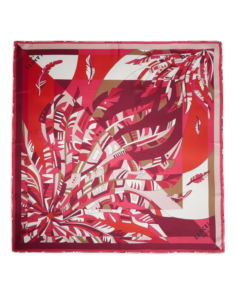Lancel Arabesque Seidenschal - Rosa Rosa