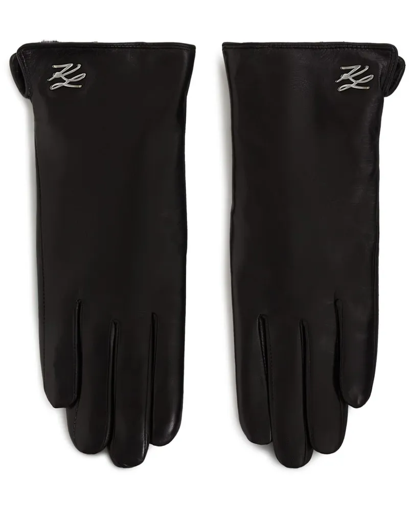 Karl Lagerfeld K/Autograph Handschuhe - Schwarz Schwarz