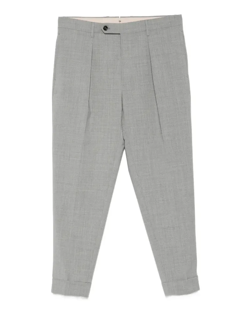 Berwich Chiaia pleated trousers - Grau Grau