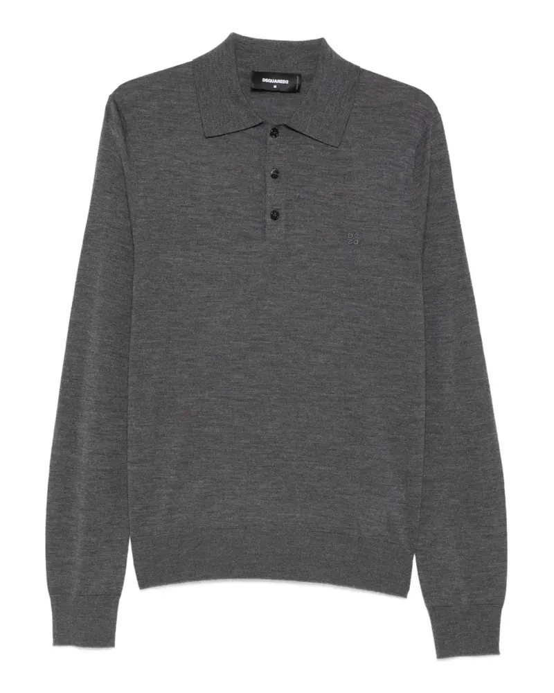 Dsquared2 Upside Down Poloshirt - Grau Grau