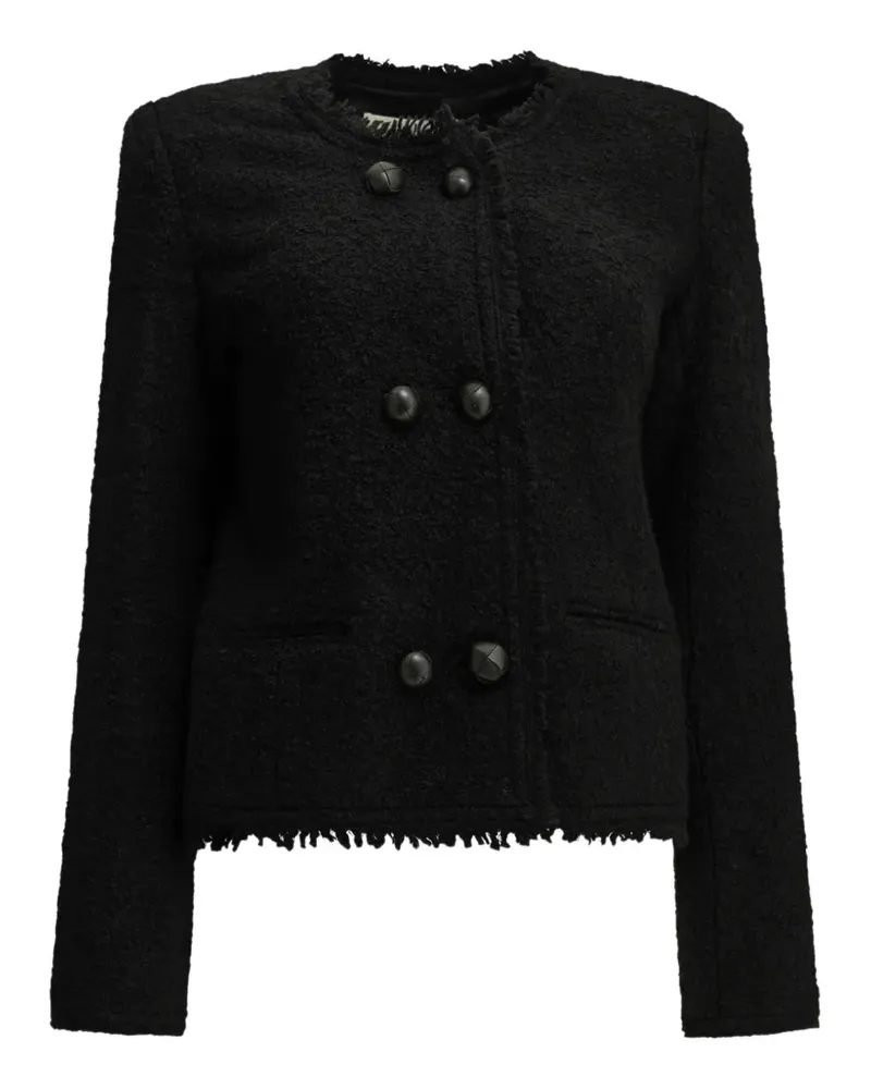 Isabel Marant Suely Jacke mit Fransensaum - Schwarz Schwarz
