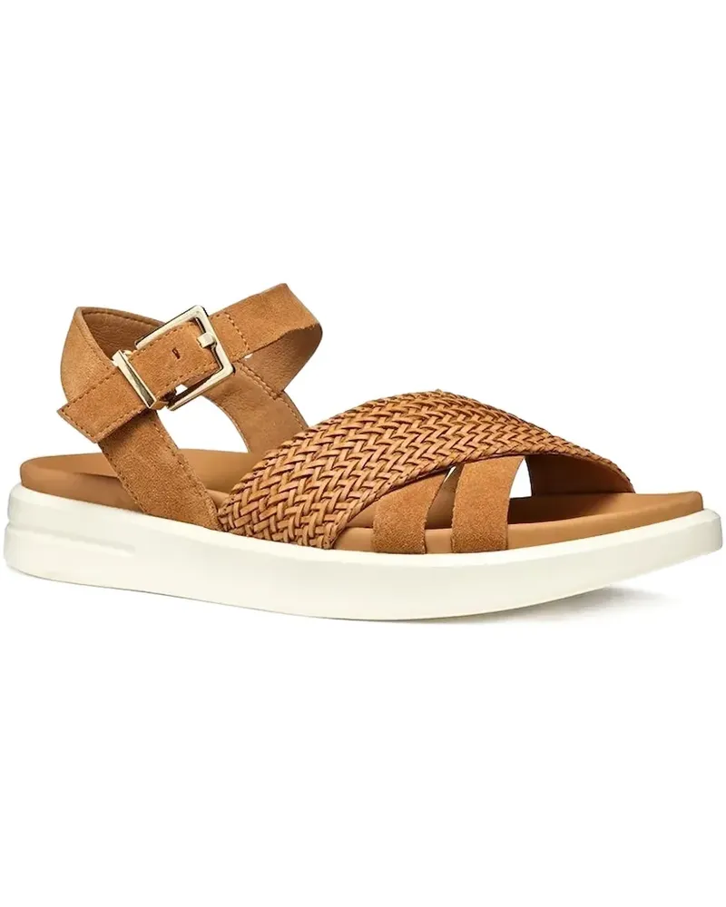 Geox Sandalen mit gewebtem Riemen - Braun Braun