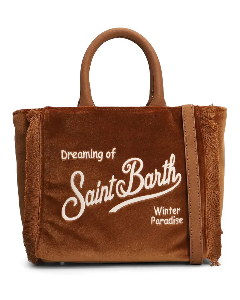 MC2 Saint Barth Tote Bag mit Fransen - Braun Braun