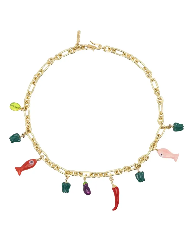 ALEMAIS charm chain necklace - Gold Gold